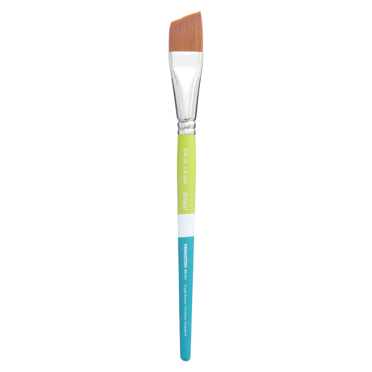 Princeton™ Snap!™ Series 9950 Synthetic Short Handle Angle Shader Brush